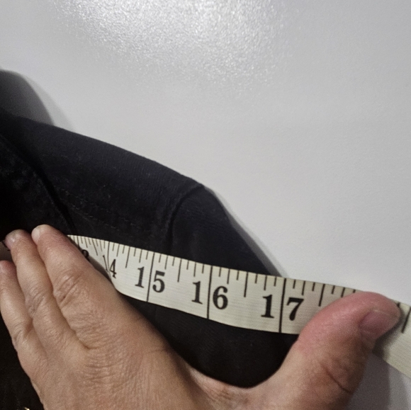 NYC black denim jacket with flannel bottom size 14/16 girls. - Picture 5 of 9